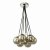 Elpis 7 Light Cluster Pendant Polished Chrome Smoked Glass