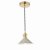 Hadano 1 Light Pendant Natural Brass With Cashmere Shade