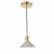 Hadano 1 Light Pendant Natural Brass With Cashmere Shade