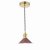 Hadano 1 Light Pendant Natural Brass With Umber Shade