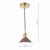 Hadano 1 Light Pendant Natural Brass With Umber Shade