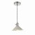 Hadano 1 Light Pendant Antique Chrome With Cashmere Shade