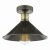 Jalen 1 Light Flush Graphite Antique Brass