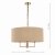 Jamelia 3 Light Shadelier Antique Brass Taupe Shade