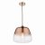 Klaxon 1 Light Pendant Ombre Copper Glass