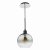 Lycia 1 Light Single Pendant Matt Black Ombre Smoked Glass