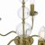 Lyzette 5 Light Armed Fitting Aged Brass Ribbed Glass