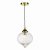 Mya 1 Light Single Pendant Antique Brass Glass