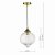 Mya 1 Light Single Pendant Antique Brass Glass