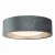 Nysa 2 Light Flush Velvet Dark Grey Shade 40Cm