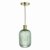 Sawyer Easy Fit Pendant Green Ribbed Glass