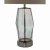 Mubina Touch Table Lamp Black Chrome Smoked Glass With Shade