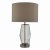 Mubina Touch Table Lamp Black Chrome Smoked Glass With Shade