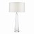 Samara 1 Light Table Lamp Clear Glass Base Only