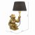 Zira Monkey Table Lamp Gold With Shade