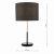 Kelso 1 Light Table Lamp Matt Black Polished Copper With Shade