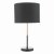 Kelso 1 Light Table Lamp Matt Black Polished Copper With Shade