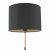 Kelso 1 Light Table Lamp Matt Black Polished Copper With Shade