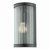 Anund 1 Light Wall Matt Black Ribbed Glass IP44