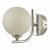 Cradle 1 Light Wall Light Polished Chrome Opal Glass