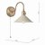Hadano 1lt Wall Light Natural Brass With Cashmere Shade