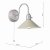 Hadano 1lt Wall Light Antique Chrome With Cashmere Shade