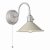 Hadano 1lt Wall Light Antique Chrome With Cashmere Shade