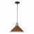 Kinsley 1 Light Easy Fit Metal Shade Gloss Rust/Umber 30cm