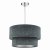 Suvan Easy Fit Tired Velvet Shade Dark Grey With Silver Lining