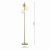 Bombazine 3 Light Floor Lamp Natural Brass Opal Glass