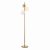 Bombazine 3 Light Floor Lamp Natural Brass Opal Glass