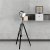 Searchlight Studio Adjustable Floor Lamp Black with Chrome Shade