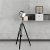 Searchlight Studio Adjustable Floor Lamp Black with Chrome Shade