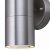 Searchlight Metro LED Outdoor Wall Light Stainless Steel