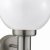 Searchlight Orb Lantern Outdoor Wall Light Stainless Steel/White Shade