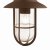 Searchlight Toronto Outdoor Wall Light Rust Brown Metal & Clear Glass