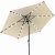 Ivory 2.7m Crank and Tilt LED Strip Parasol