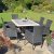 WILMINGTON Dining Table with 6 STOCKHOLM Black Chairs Set