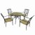 GRANADA 91cm Table with 4 ASCOT Chairs Set