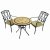 RICHMOND 76cm Table with 2 ASCOT Chairs Set