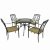 VILLENA 91cm Table with 4 ASCOT Chairs Set