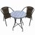 Summer Terrace Nassau Bistro Table With 2 San Remo Chairs