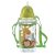 Puckator 450ml Children's Reusable Water Bottle with Flip Straw - Zooniverse