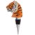 Puckator Ceramic Bottle Stopper - Spots & Stripes Big Cat Tiger Head