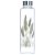 Puckator Reusable Glass Water Bottle with Protective Neoprene Sleeve with Strap - Pampas Grass