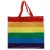 Puckator Recycled Plastic Bottles RPET Reusable Shopping Bag - Rainbow Flag