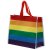 Puckator Recycled Plastic Bottles RPET Reusable Shopping Bag - Rainbow Flag