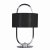 Searchlight Madrid LED Table Lamp Chrome & Opal with Black Shade