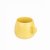 Siip Solid Colour Embossed Round Mug Yellow