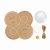 The Kitchen Pantry 24 Piece Kraft Paper Jam Jar Covers